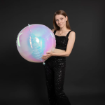 Шар 3D (32''/81 см) Сфера, Жемчужный, Хамелеон, 1 шт. в уп., 24951
