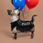 Шар 3D (30''/76 см) Ходячая Фигура, Полицейская овчарка, 1 шт., 27038