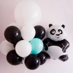 Шар (33''/84 см) Фигура, Большая панда, Белый, 1 шт., 901670