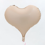 Шар (24''/61 см) Сердце, Люкс, Белый песок, Сатин, 1 шт. в уп., 26467