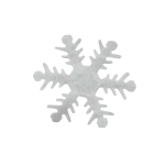 Декоративное украшение Снежинки, 4 см, Белый, 20 шт., 6230827