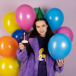 Свечи Зефирная серия, Нежные цвета, Макарунс, 0,8*7,5 + 2,5 см, 6 шт. с держат., 802943