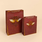 Пакет подарочный, 210гр, Романтика, Дизайн №4, Металлик, 32*25*11 см, 1 шт., 502766