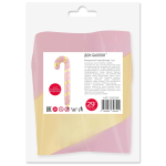 Шар (29''/74 см) Фигура, Леденец трость (надув воздухом), Розовый/Золото, 1 шт. в уп., 25029P