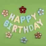 Шар (18''/46 см) Цветок, Ромашка (надув воздухом), Розовый, Сатин, 1 шт. в уп., 23953P