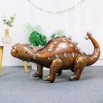 Шар (40''/102 см) Фигура 3D, Динозавр Анкилозавр, Коричневый, 1 шт. в уп., 19870