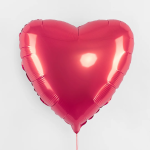 Шар (18''/46 см) Сердце, Коралловый, Макарунс, 1 шт., 201500PR
