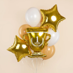 Шар (29''/74 см) Фигура, Кубок Чемпиона, Золото, 1 шт. в уп., 27654