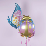 Шар (29''/74 см) Фигура, Божья коровка, Розовый, 1 шт., 21723