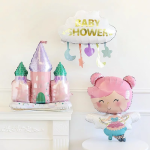 Шар 3D (34''/86 см) Фигура на подставке, Замок принцессы, 1 шт. в уп., 23543