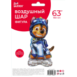 Шар 3D (63''/160 см) Фигура на подставке, Щенок Полицейский, 1 шт. в уп., 26472