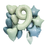 Шар (19''/48 см) Сердце, Бриз, 1 шт., 224227