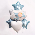 Шар (26''/66 см) Фигура, Малыш в облаках, 1 шт. в уп., 225996