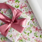 Упаковочная бумага (0,7*1 м) Цветочная метафора, Розовый, 1 шт., 8810503