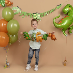 Шар Гирлянда (40''/102 см) Фигура, Динозаврики, 2 шт. в уп., 19897