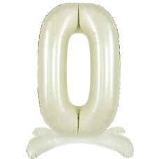 Шар (32''/81 см) Цифра на подставке, 0, Белый песок, 1 шт. в уп., 27510 Шар (32''/81 см) Цифра на подставке, 0, Белый песок, 1 шт. в уп., 27510