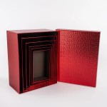 Набор коробок Отличный подарок, Красный, Металлик, 32*25*14 см, 6 шт. в упак. , 503916