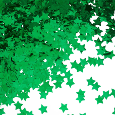 Конфетти фольга Звезда, Зеленый, Металлик, 1,5 см, 50 г., 6015329