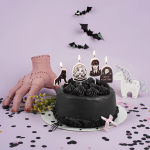 Набор свечей Фигура, Мрачная стори, 3,5*4 + 2,5 см, 4 шт. с держат., 630272