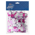 Конфетти фольга Сердце, Розовый микс, Металлик, 1,5 см, 50 г., 6015325