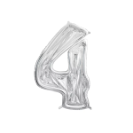 Шар (65''/165 см) Цифра, 4 Каркасная, 1 шт. в уп., 131374