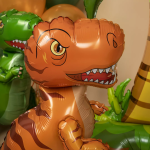 Шар (28''/71 см) Фигура 3D, Динозавр Тираннозавр, Оранжевый, 1 шт. в уп., 26072