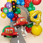 Шар (30''/76 см) Фигура, Три Кота, Автомобиль, 1 шт. в уп., 401115