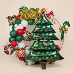 Шар (63''/160 см) Фигура, Новогодняя елка, 1 шт. в уп., 26849