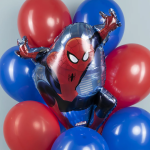 Шар (31''/79 см) Фигура, Человек Паук в полете, 1 шт. в уп., 24507