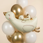 Шар (38''/97 см) Фигура, Гусь с малышом, 1 шт., 27730