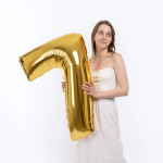 Шар (40''/102 см) Цифра, 7, Золото, 1 шт., 901767O