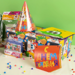 Свечи Буба, С Днем Рождения!, 9*2,5 + 4 см, 3 шт. с держат., 50911