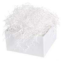 Наполнитель для коробок, бумага, Снежно-белый, 50 г., H013