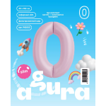 Шар (40''/102 см) Цифра, 0 Slim, Зефирный, 1 шт. в уп., 942053