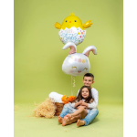 Шар (25''/64 см) Фигура, Цветочный Зайка, 1 шт. в уп., G72122-P