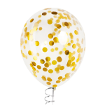 Конфетти фольга Круг, Сусальное золото, Хром, 2 см, 50 г., 6015432