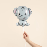 Шар (13''/33 см) Мини-фигура, Слоненок, 5 шт. в уп., 943463