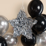 Пиньята складная, Звезда, Серебро, Металлик, 45*45*8 см, 1 шт. в упак. , 6234035-BX