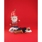 Шар 3D (52''/132 см) Фигура на подставке, Новогодний гном, 1 шт. в уп., GK70021-P