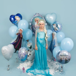 Шар (34''/86 см) Фигура, Зеркало, Холодное сердце, Эльза и Анна, 1 шт., 555090