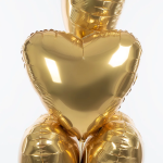 Шар (19''/48 см) Сердце, Мистик, Золото, Сатин, 1 шт., 758236