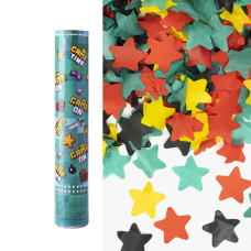 Пневмохлопушка (12/30 см), Game Time, Пиксели, Звезды тишью, Ассорти, 1 шт., 823158