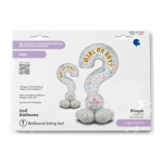 Шар 3D (47''/119 см) Фигура на подставке, Гендер Пати, Мальчик или Девочка?, 1 шт. в уп., GK70011-P