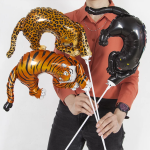 Шар (14''/36 см) Мини-фигура, Дикий тигр, 1 шт., 902855