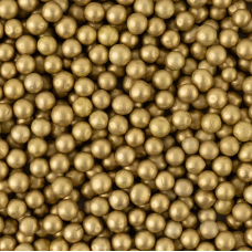 Шарики пенопласт, Золото, Металлик, 6-8 мм, 10 гр., 6233550