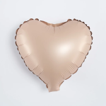 Шар с клапаном (10''/25 см) Мини-сердце, Карамель, Сатин, 1 шт., 27271
