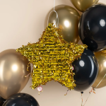 Пиньята складная, Звезда, Золото, Металлик, 45*45*8 см, 1 шт. в упак. , 6234036-BX