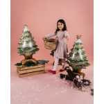 Шар 3D (31''/79 см) Фигура на подставке, Новогодняя елочка, Светло-зеленый, 1 шт., G70006