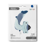 Шар (34''/86 см) Цифра, 4 Акула, 1 шт. в уп., 854-P