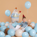 Шар (31''/79 см) Фигура, Мишка с сердечком, Сатин, 1 шт. в уп., 26186